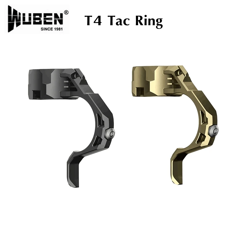 WUBEN AP50 T4 Tac Ring For T4 Tactical Flashlight With Window Breaking Tool For Outdoor Camping Hunting Search Rescue Exigency