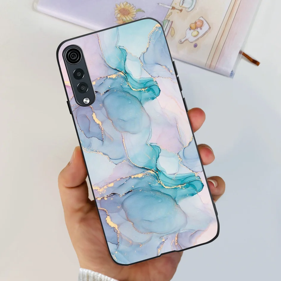 For LG Velvet 5G Case New Fashion Flower Funda Slim TPU Soft Silicone Protective Cover For LG Velvet 5G UW Coque LGVelvet Bumper