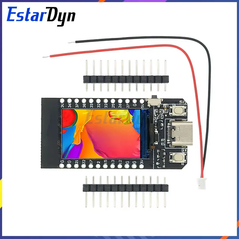 Estardyn T-Display ESP32 WiFi And Bluetooth-Compatible Module Development Board 1.14 Inch LCD Control