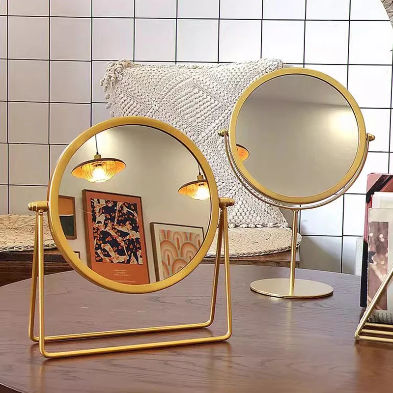 

Standing Vintage Decorative Mirrors Bedroom Art Minimalist Round Decorative Mirrors Metal Frame Specchio Da Parete Furnitures