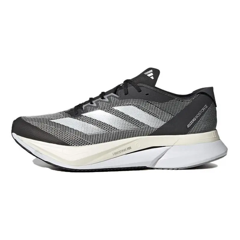 adidas Adizero Boston 12 'Black White' Sneakers shoes ID4234