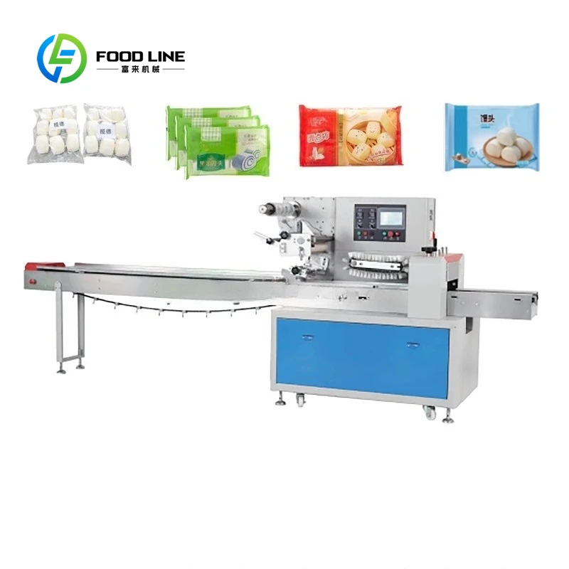 Customized High-speed Mass Production Composite Film Pillow Packaging Machine for Fresh Bread Multi-functional