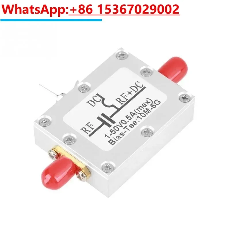 

RF isolator biasing device coaxial feeding Bias Tee 10MHz-6GHz low insertion loss