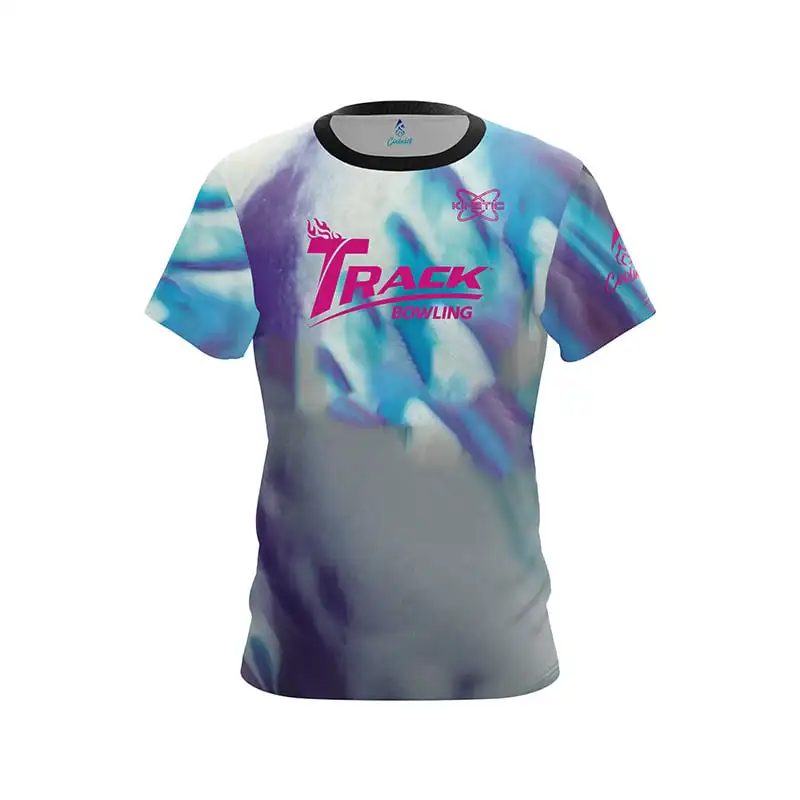 Neues Herren-Bowling-Trikot mit Tornado-Blitz-Druck, Kurzarm, Performance-Sport-T-Shirt, Pro-Bowler-Fan, Casual Streetwear – Detail 1