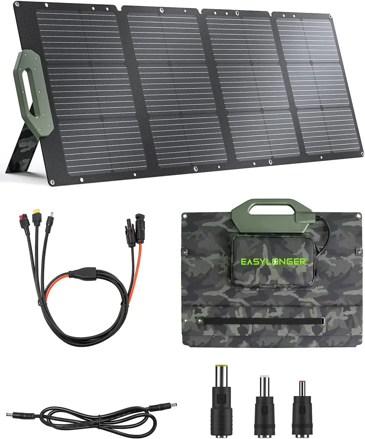 Easylonger 110W Foldable Solar Panel Esp110, Portable Solar Charger For Es960, Es720, Es400 Air, Power Station, Camping,