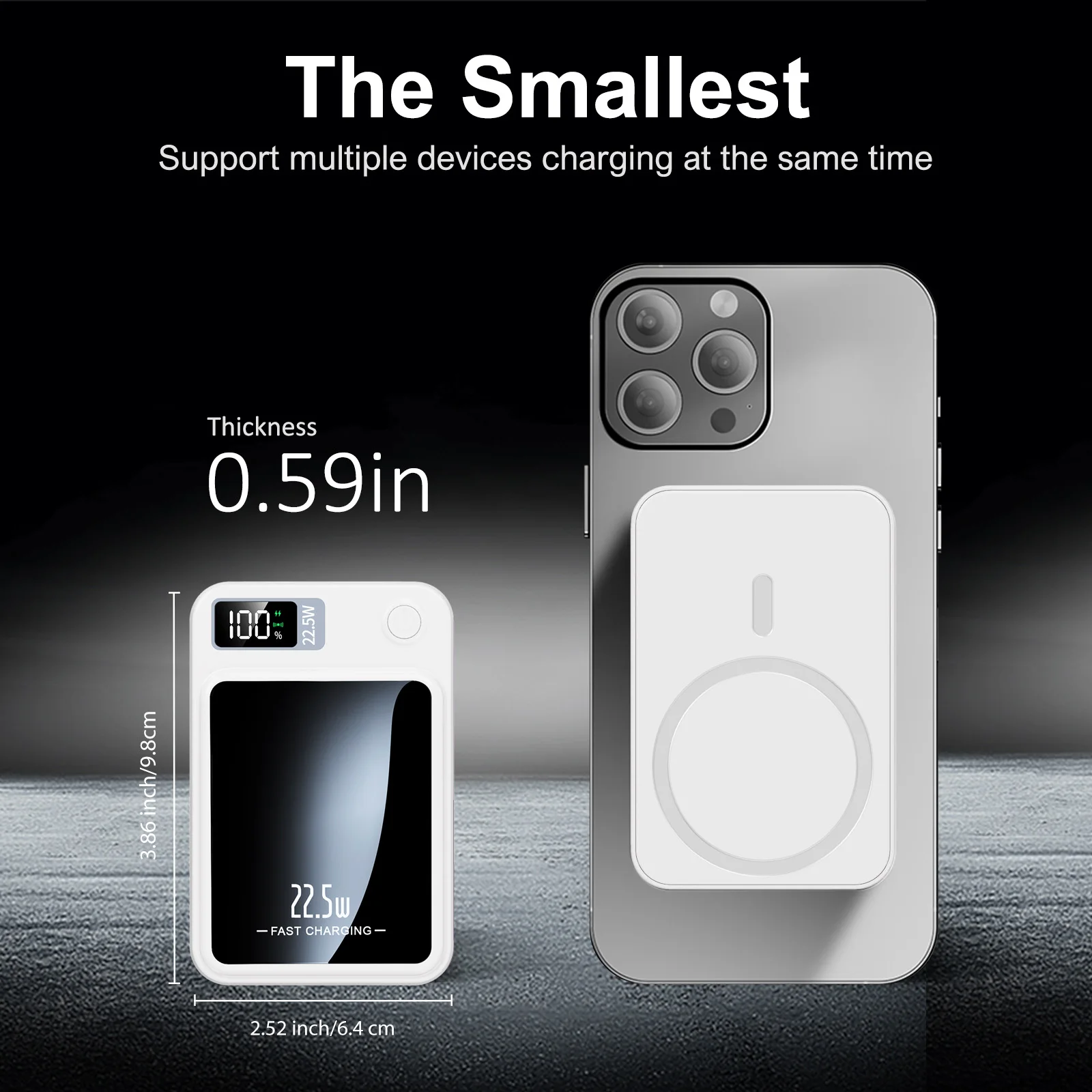10000mAh Magnetic Wireless Power Bank 6
