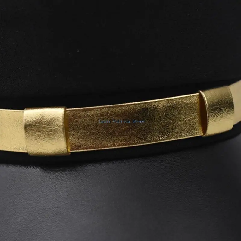 L5YB قبعة بيريه قبعة بحار متعددة الألوان كابتن البحرية قبعات مثمنة للنساء والرجال