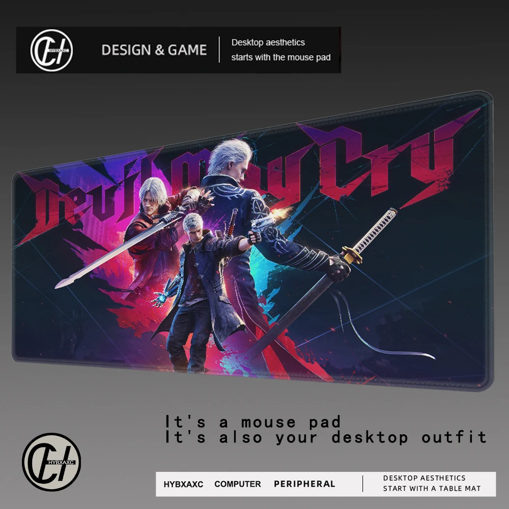 

Коврик для мыши D-Devil May Cry 5, большой настольный коврик, клавиатура, эргономичный офисный резиновый ПК, нескользящий, с защитой от мелочи, для дома, на заказ, лучшая цена