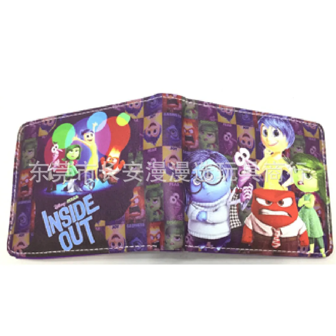 Disney Inside Outs Card Wallet Disney Film Print Passport Cover for Men ID Cardholder Kids Coin Purse Slimwallet Holders Bags