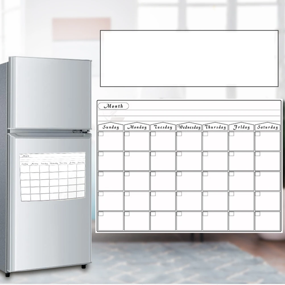 

White Board for Fridge Magnetic Whiteboard Calendar Stickers Index Refrigerator Label