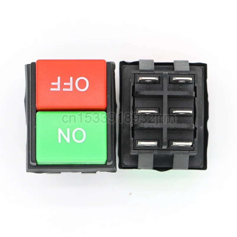 1Pcs WF03-C1 Rocker Ship Shape Switch 4Pin 6 Pin ON/OFF 14A/16A 125/250V Red Green Reverse Meat Grinder Power Switch  JD03-C1