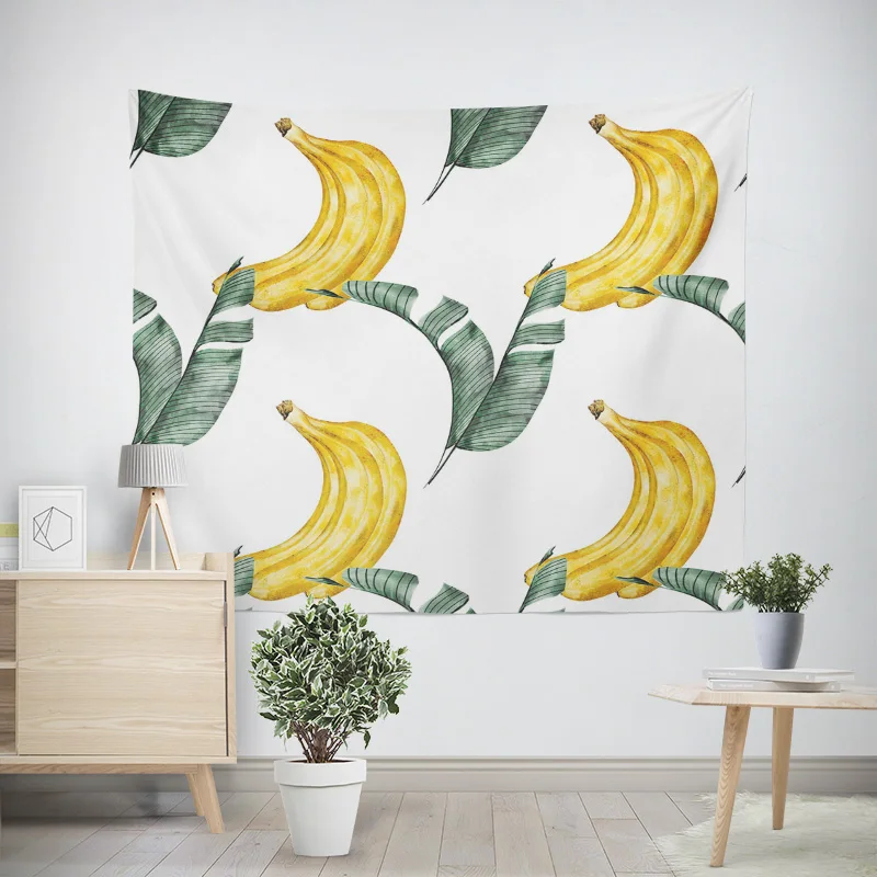 Home decoration modern room decor items wall tapestry aesthetic bedroom wall art large fabric Fruit plant fresh simple Nordic