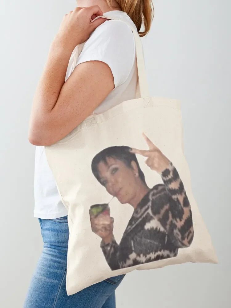 

Kris Jenner Tote Bag Canvas shoulder bag Women's handbag shopper bag women the tote