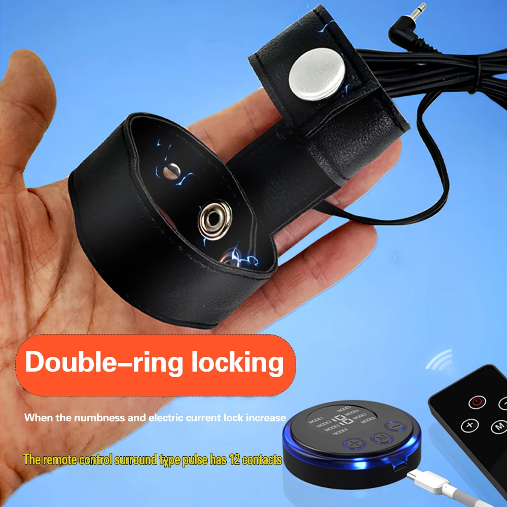 Männlich Elektrische Schock Faser Penis Hülse Eichel Ring Pads Cock Extender Enlarger E-stim SM Stimulator Sex Werkzeug Für Männer masturbieren