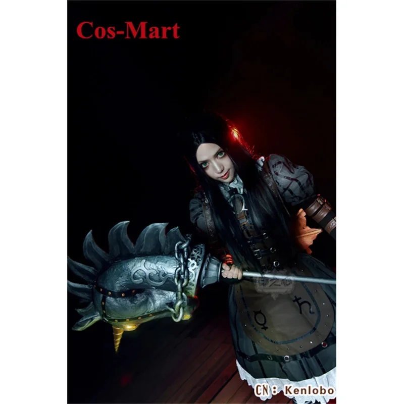 كوس مارت أنيمي أليس: الجنون يعود أزياء تنكرية ملابس بخارية زي قتال موحد ملابس لعب الأدوار للحفلات