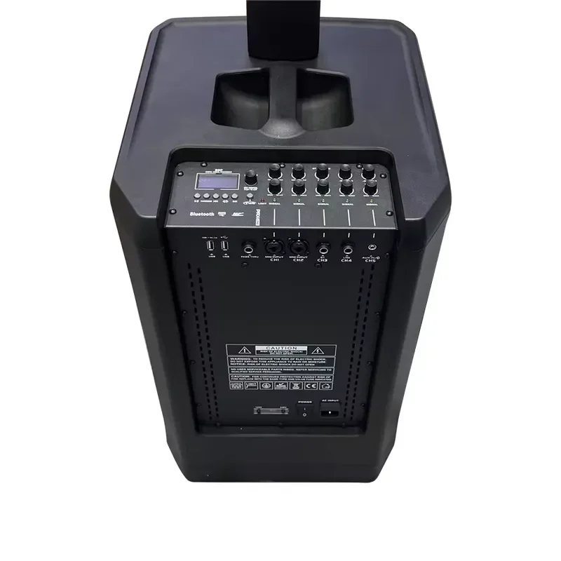 12 Inch Active Column Speaker System With 2000W DSP Amplifier Portable Line Array Subwoofer For Live Stage Performance PA
