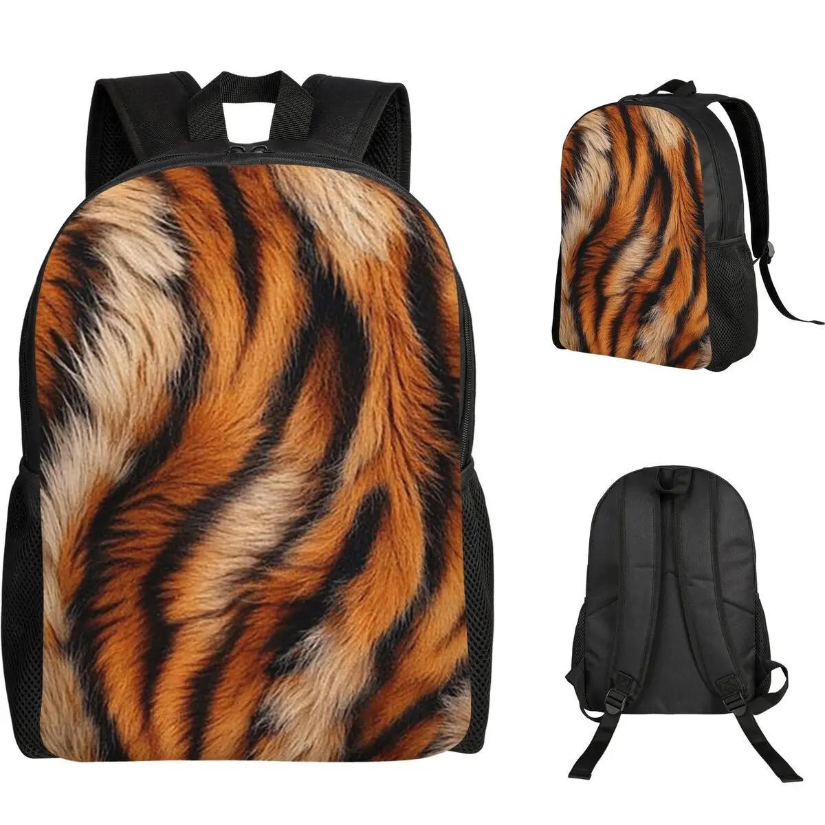 

Tiger Skin Backpack Student Boys Girls BookBag School Bag Laptop Shoulder Bags