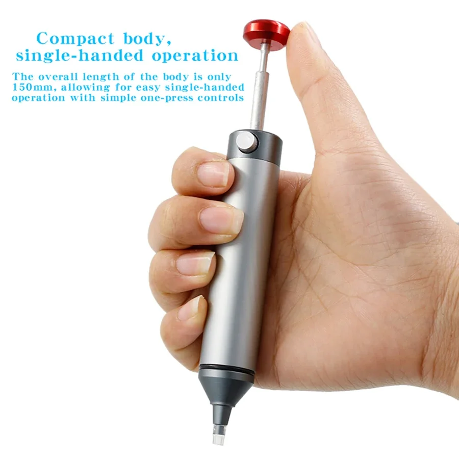 

CJ-138 Силиконовая насадка из алюминиевого сплава, мощный насос для распайки, ручная вакуумная присоска для пайки, паяльный пистолет