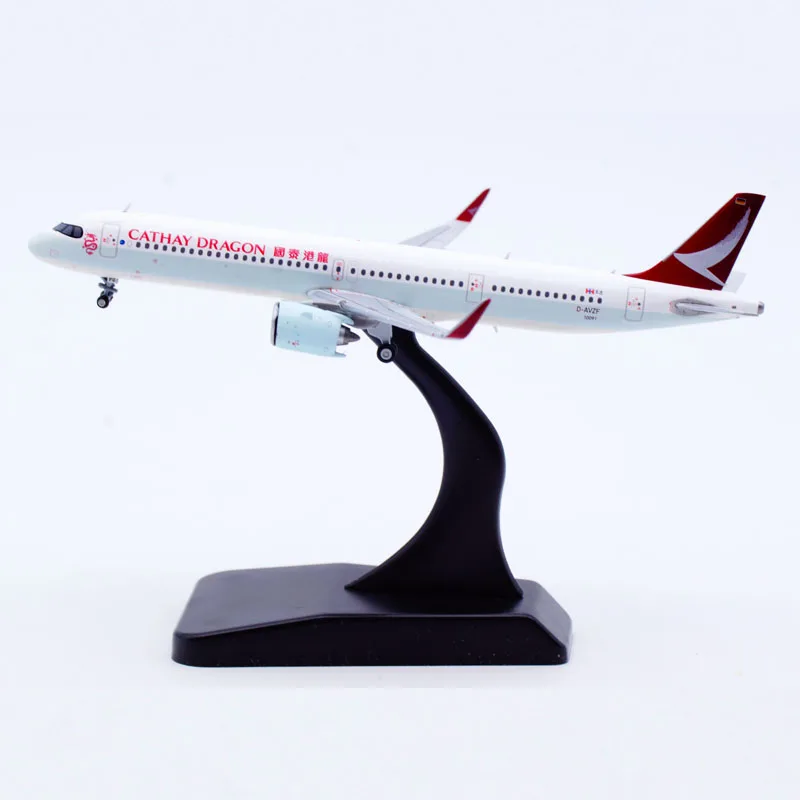 Diecast 1/400 Scale Unique Novelty Airplane Cathay Dragon Airlines A321NEO D-AVZF Airbus Alloy Aircraft Model Collection Gift