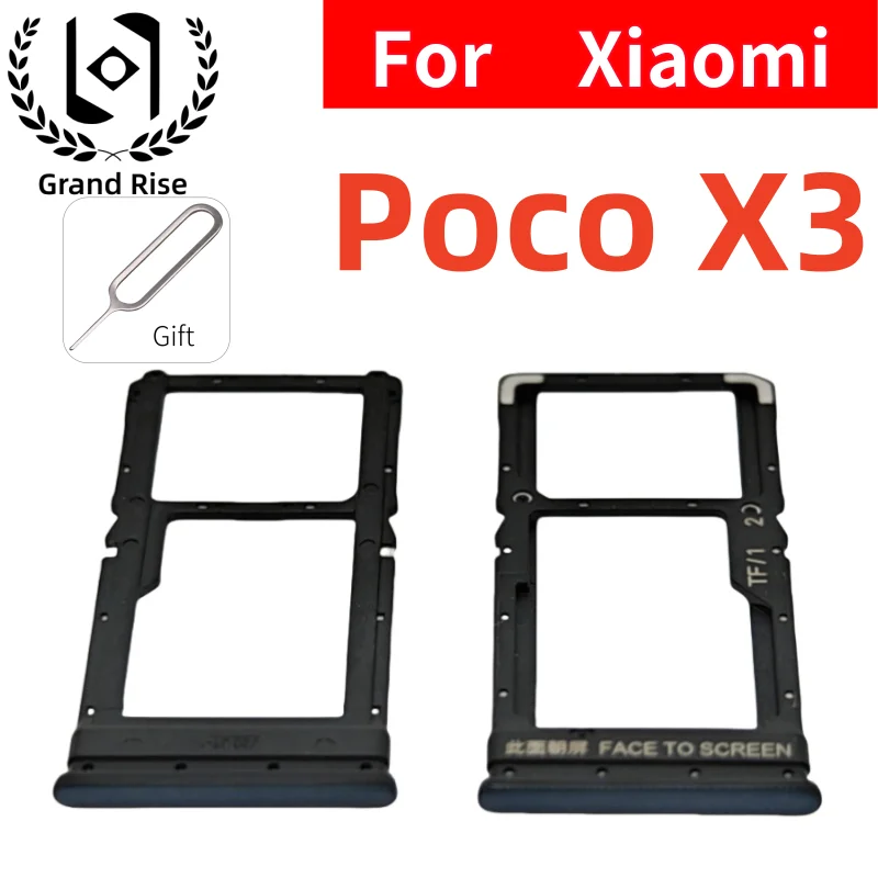 

Лоток для SIM-карты, слот для телефона Xiaomi XIAOMI Poco X3, держатель ящика для чипа SIM-карты Micro SD