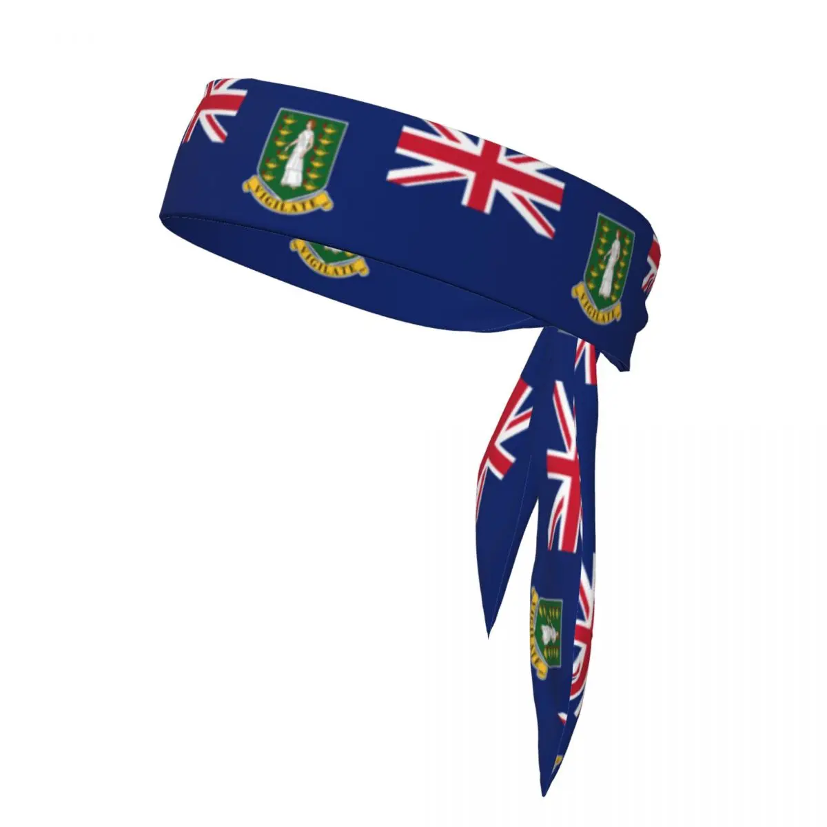 Sports Headband Head Tie Flag Of The British Virgin Islands Bandana Sweatbands Yoga Tennis Headwrap For Adult