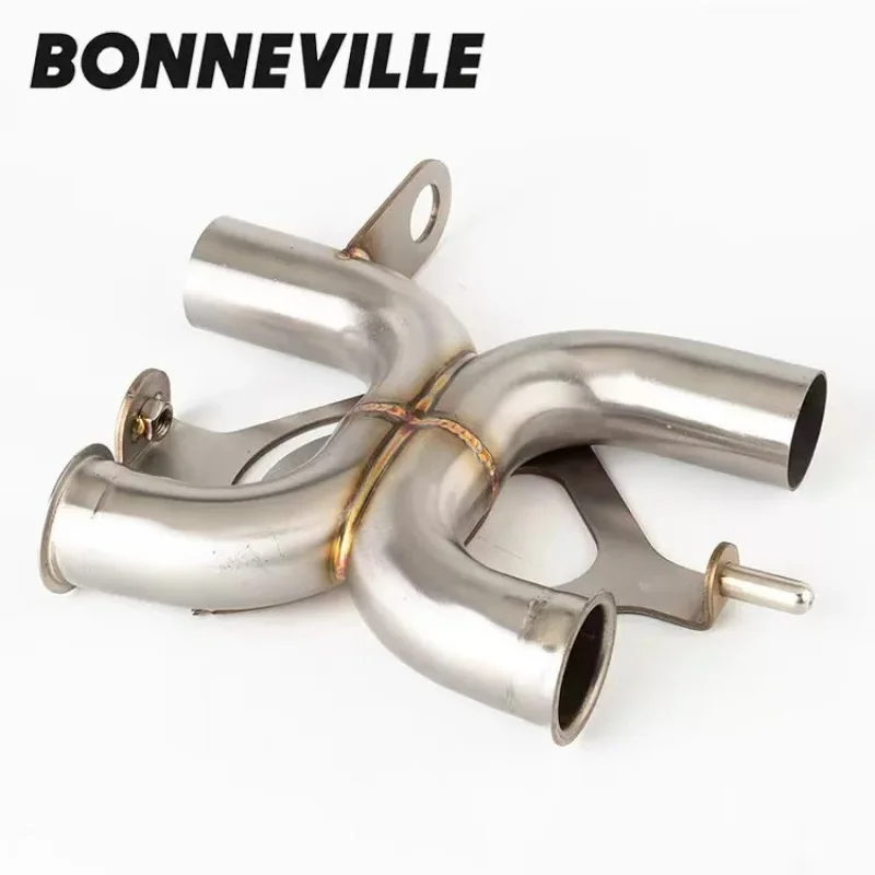 

Motorcycle Exhaust Link Pipe Escape Tube For Triumph Bonneville T120 EFI T100 900 Street Twin 1200 Thruxton R EFI 2016-2020