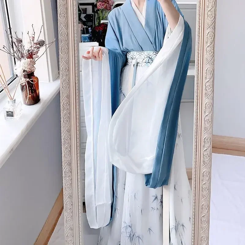 

Chinese Hanfu Dress Women Ancient Traditional Hanfu Sets Female Carnival Cosplay Costume Hanfu Blue Green For Women Plus Size