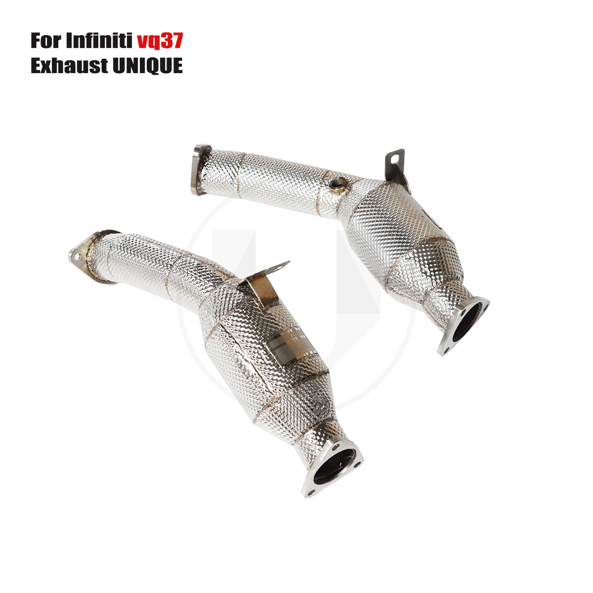 UNIQUE For 2007-2013 lnfiniti FX35 FX37 3.5L 3.7L With insulator downpipe With cat/without cat exhaust pipe