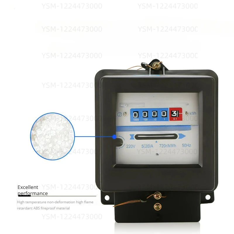 Single-phase Mechanical Electric Meter Household High-precision 220V Industrial Electric Energy Meter