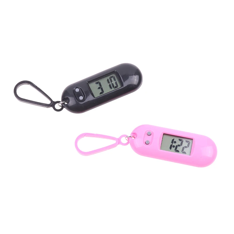 

New Student Mini Electronic Clock Keychain Electronic Oval Watch Digital Table Time Display Clock Hanging Keychain