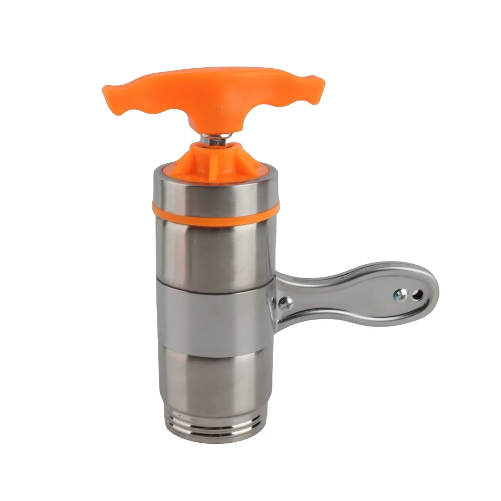 Stainless Steel Noodle Press Machine 7 Interchangeable Noodle Mould Different Thickness Manual Pasta Maker Manual Operation
