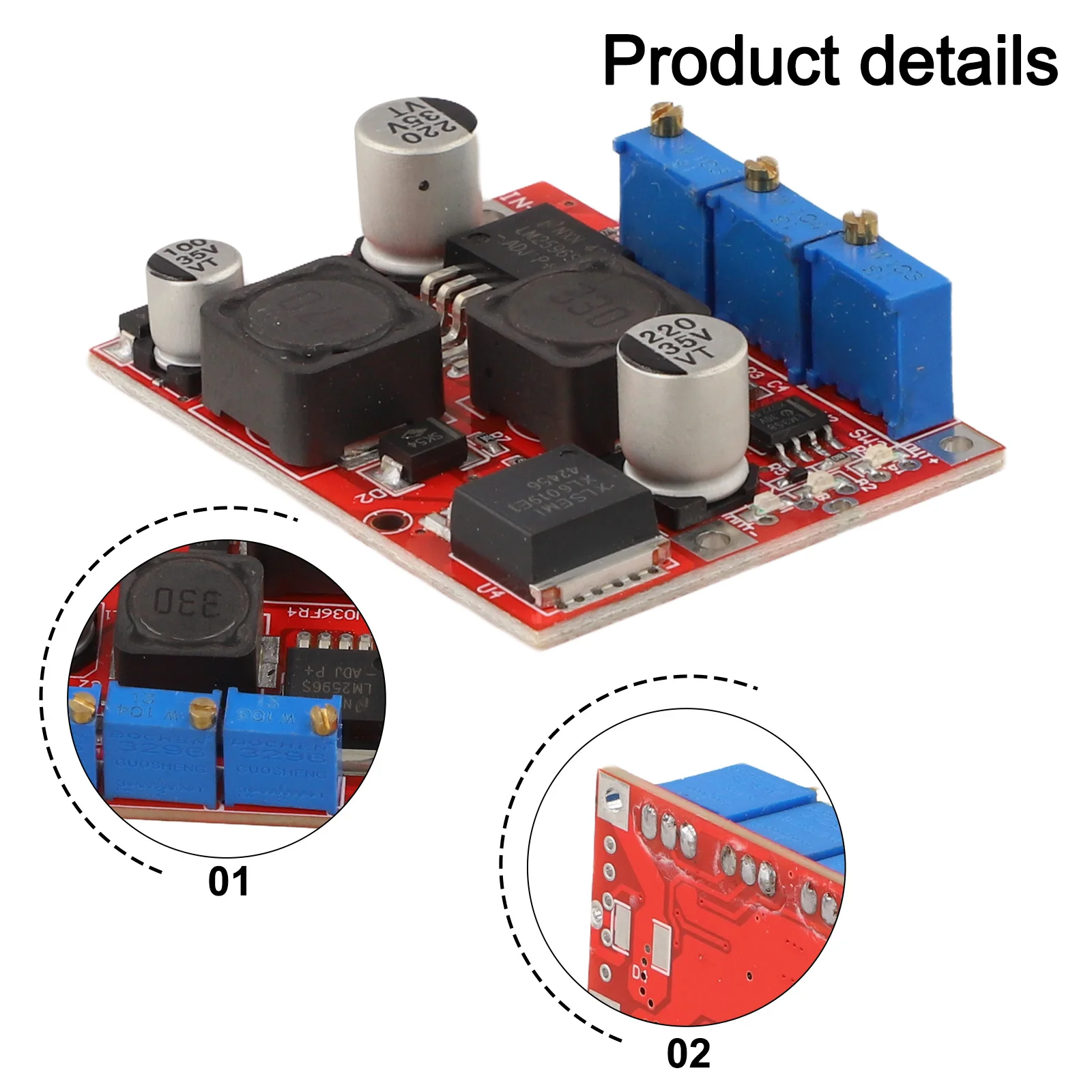 DC-DC Step Up Down Converter with XL6019 IC for Boost and Applications with Adjustable Output Voltage and CC Modes