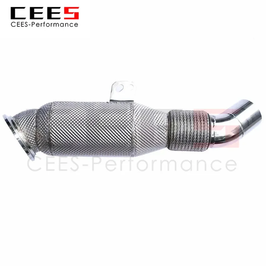 CEES Exhaust System For BMW 840 B58 Downpipe Headers Headers With Catalyst Test Pipe Converter High Flow Catted Car Accessor