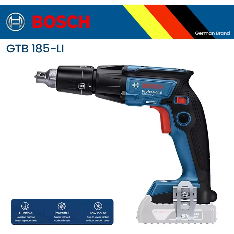 Bosch GTB 185-LI Depth Setting Screwdriver 18V Power Rotaty Tool Adjustable Depth Stop High Torque for Precision Fastening