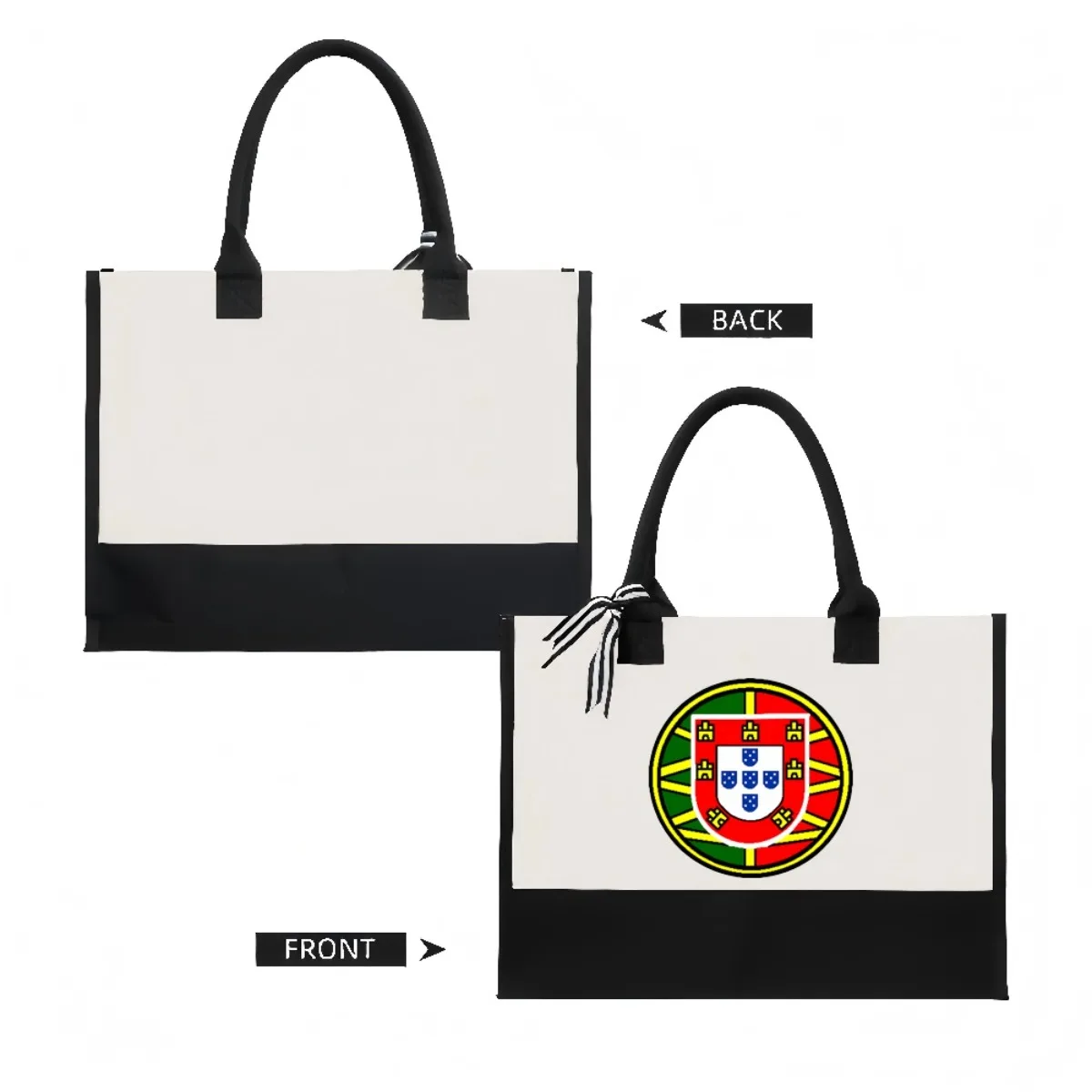 معطف الأسلحة في البرتغال 2026 وصول جديد موضة عملية واسعة قابلة لإعادة الاستخدام حمل حقيبة نمط طباعة 2 لهجة الثقيلة كبيرة #2