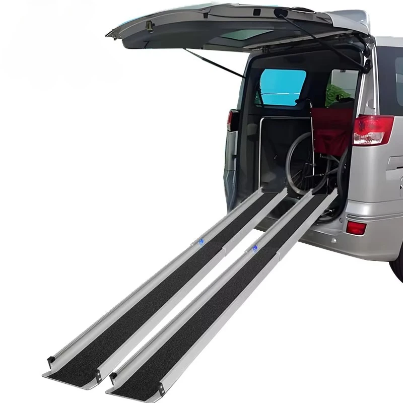 

High-strength telescopic access ramp Loading ramp Durable aluminum ramp