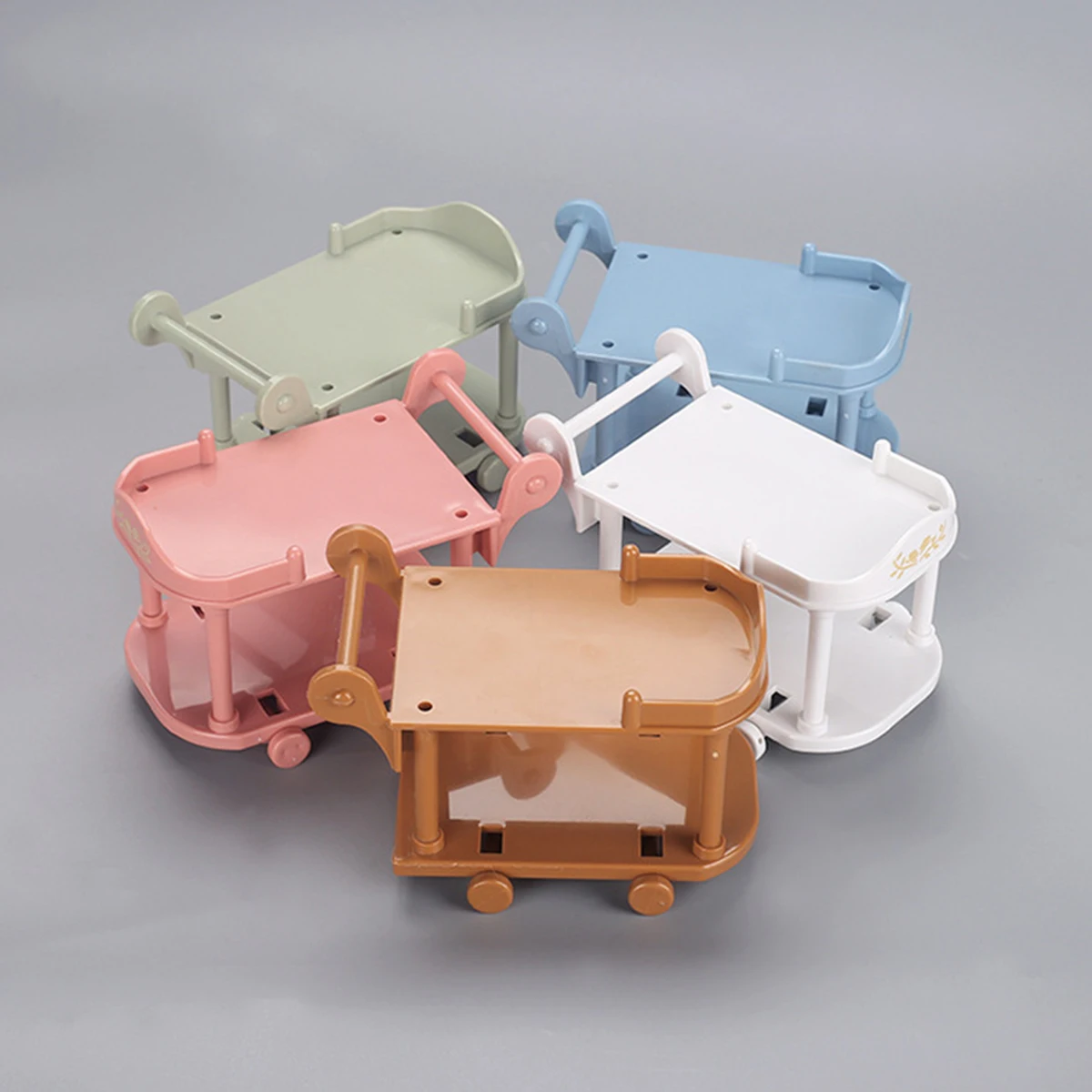 1:12 Cute Miniature Dining Car Dollhouse Simulation Kitchen Toy Model Micro Food Dessert Truck Doll House Accessories Girl Gift