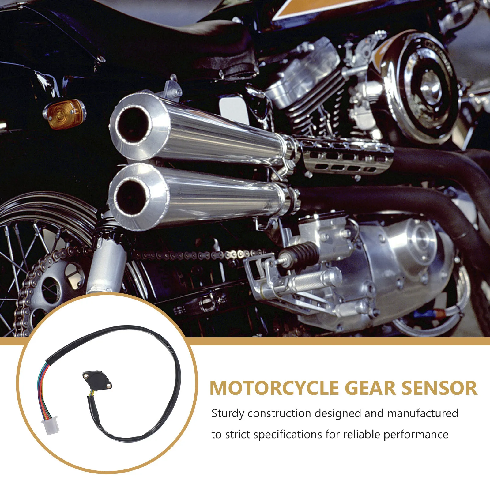 Gear Position Sensor Switch Plastic Sturdy Construction Motorcycle Transmission Indicator Sensor Switch Replacement Motorcycle
