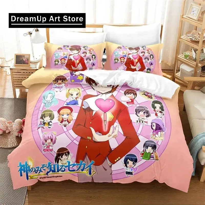 Fashion 3D Print Anime The World God Only Knows Bedding Set Boys Girl Twin Queen King Size Duvet Cover Pillowcase Bed boys Adult