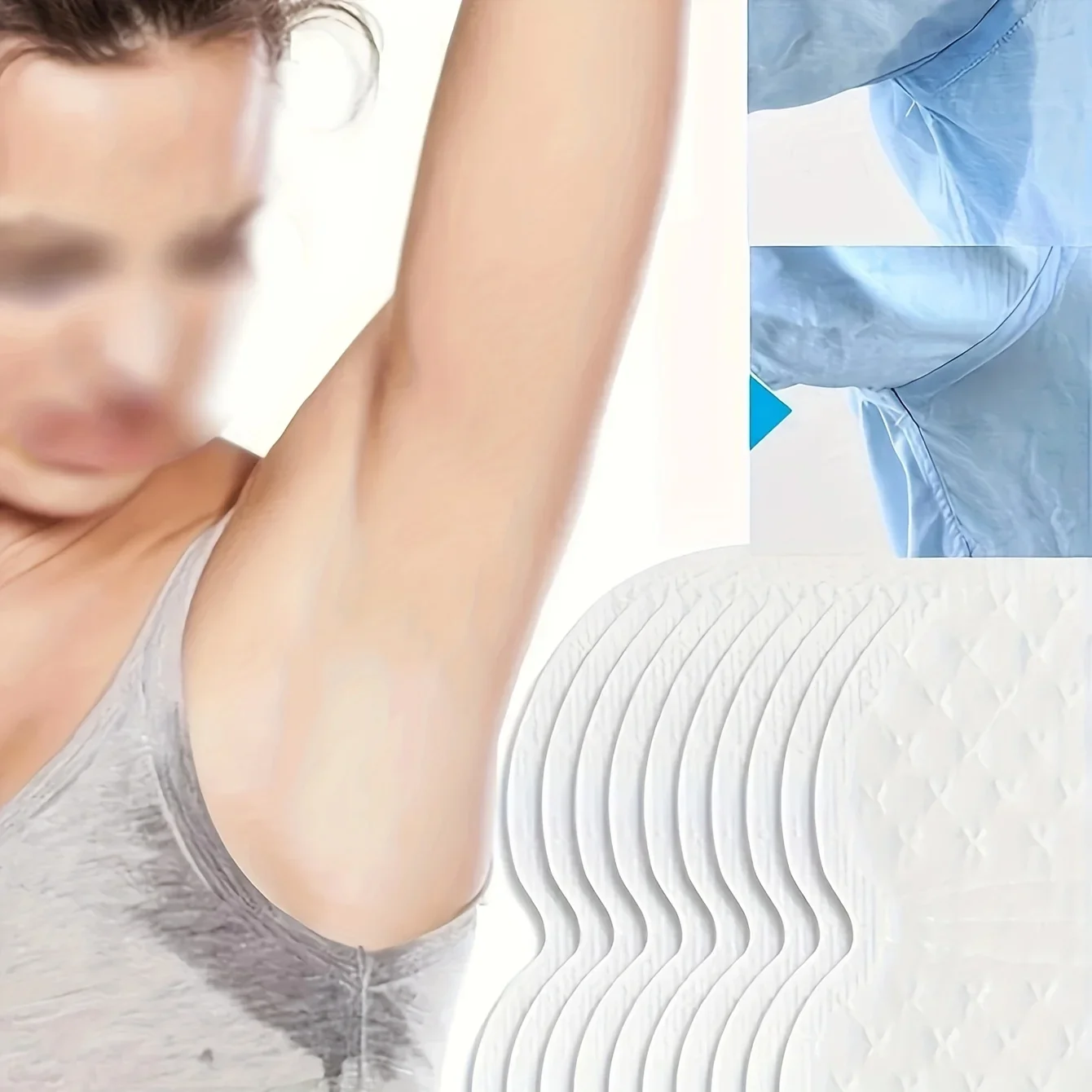 20/30/50/70/100pcs Underarm Sweat Pads, Washable Sweat Absorbing Guards, Dress Sweat Perspiration Pads Shield