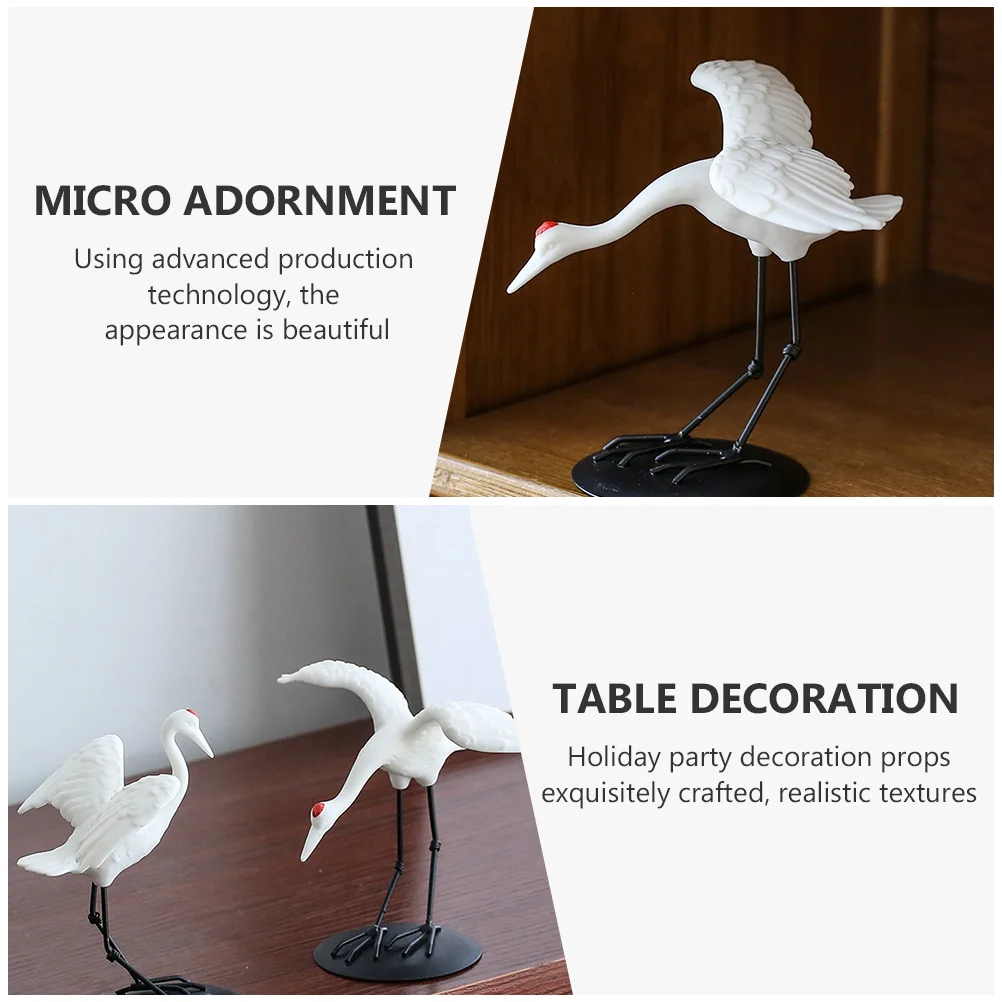 

1Pcs Crane Desktop Decoration Exquisite Craftsmanship Best Friend Gift Practical Lovely Desktop Decoration