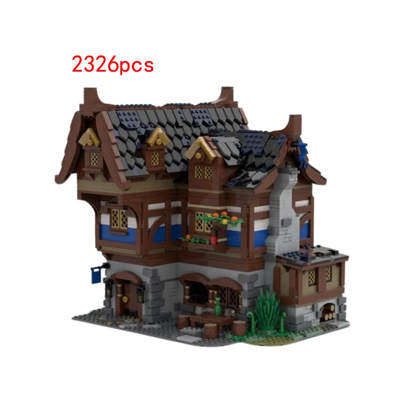 Spot MOC-70187 kleine Partikel Montage Bausteine Haus Street View Montage Puzzle Kinderspiel zeug DIY Modell Ornament