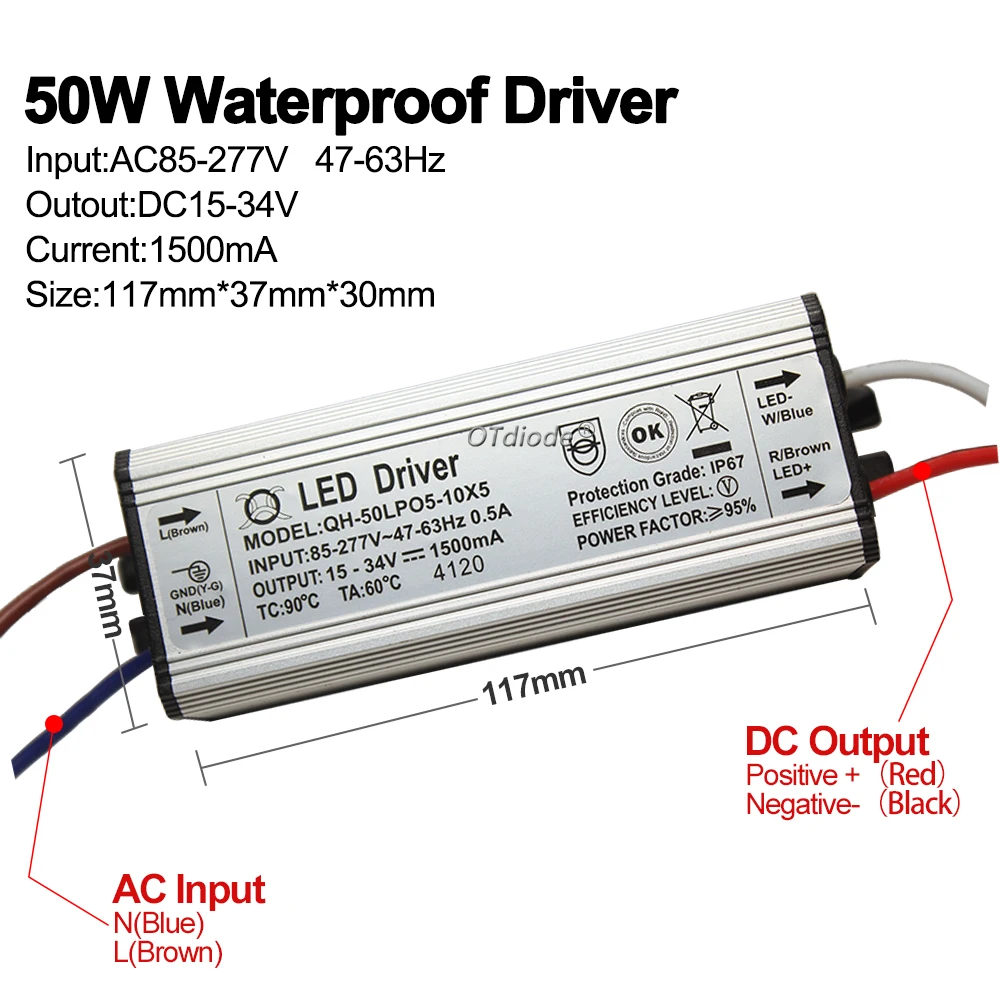 A Kit 50W IR Infrared Lamp LED Matrix 730nm 850nm 940nm Chip Diode Light+ Driver+Heatsink+Lens reflector For Night Vision Camera