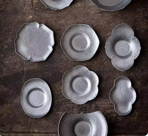 

Креативная жестяная подставка ручной работы, держатель для чайной чашки, бытовой металлический коврик, термоизоляционная подставка, держатель для чая, аксессуары для чайного сервиза кунг-фу