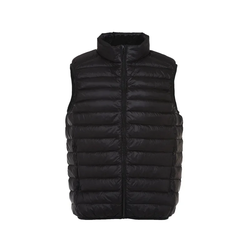 Autumn Winter Men\'s Advanced Light and Thin Down Jacket Men\'s Vest Down Vest Liner Stand Collar Short Section To Keep Warm