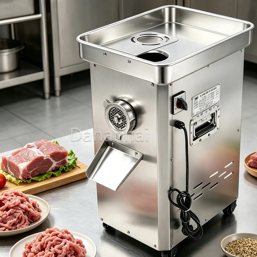 Electric Meat Grinding Machine Commercial Meat Mincer Vertical for Food Business Meat Preparation
