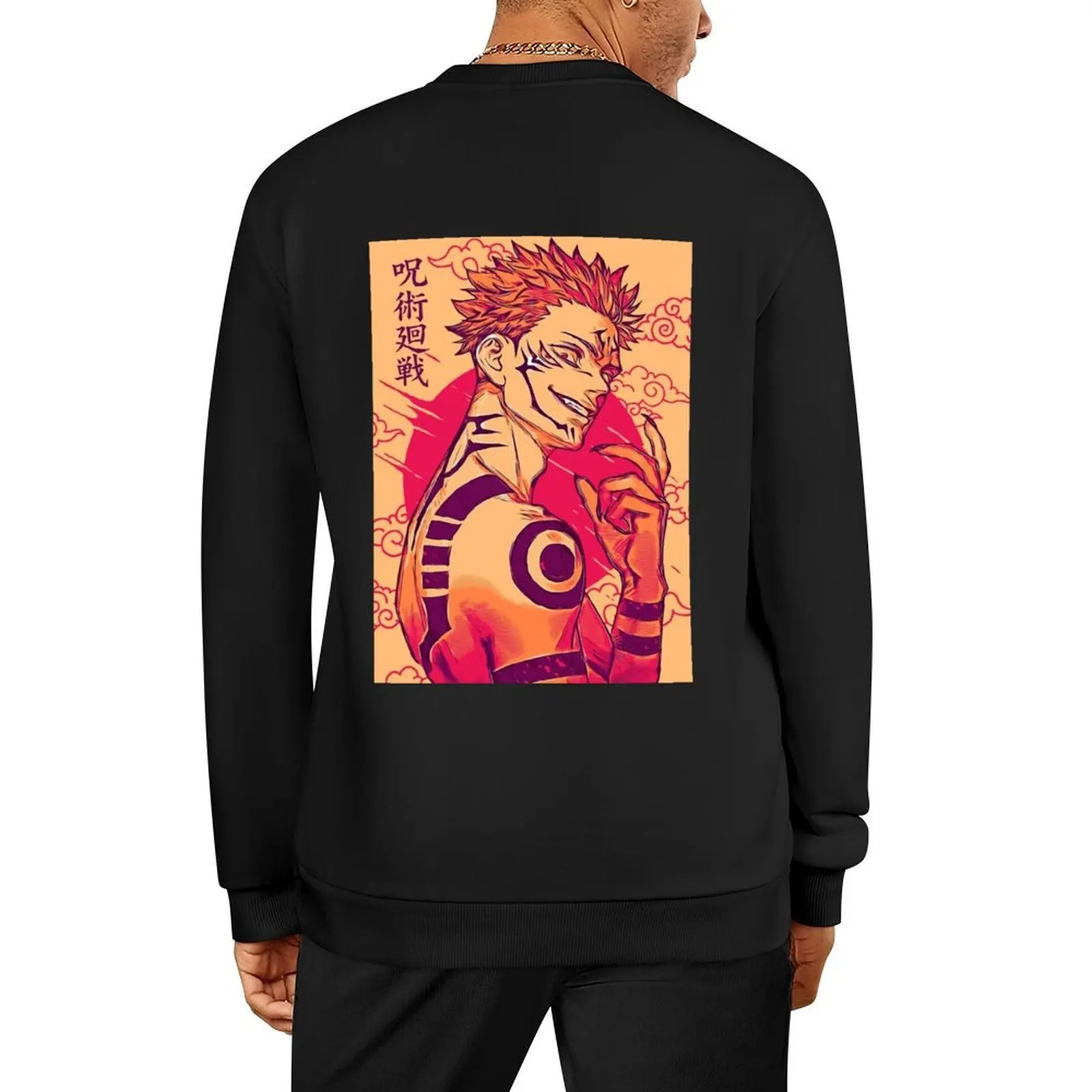 

Ryomen Sukuna Art Pullover autumn jacket men anime clothes korean autumn clothes winter clothes hooded sweatshirt