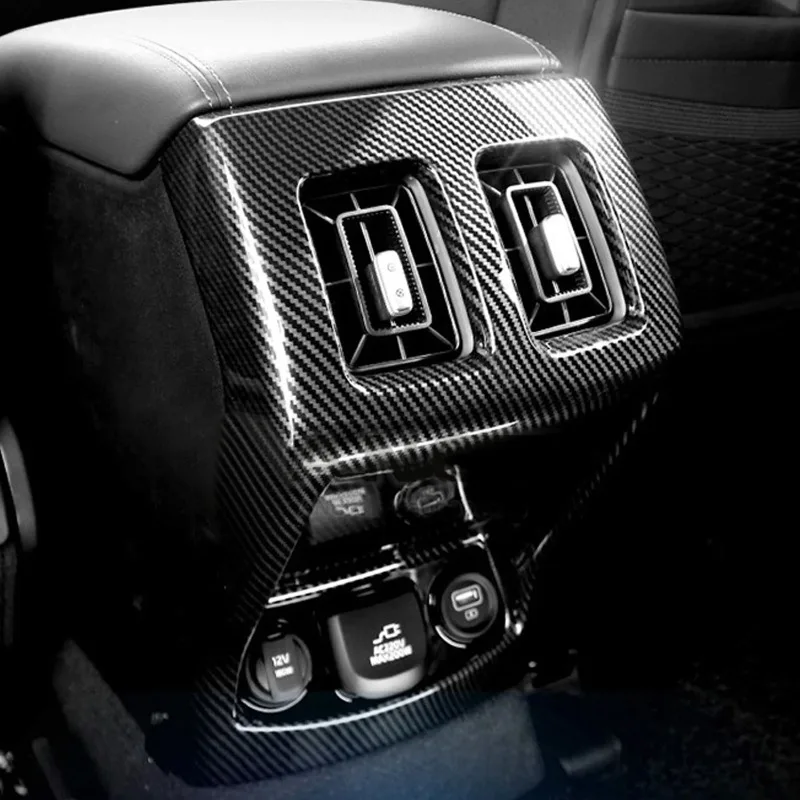 

For Kia Sorento MQ4 2021-2025 ABS Carbon Fiber Car Rear Air Vent Outlet Cover Trim Interior Accessories