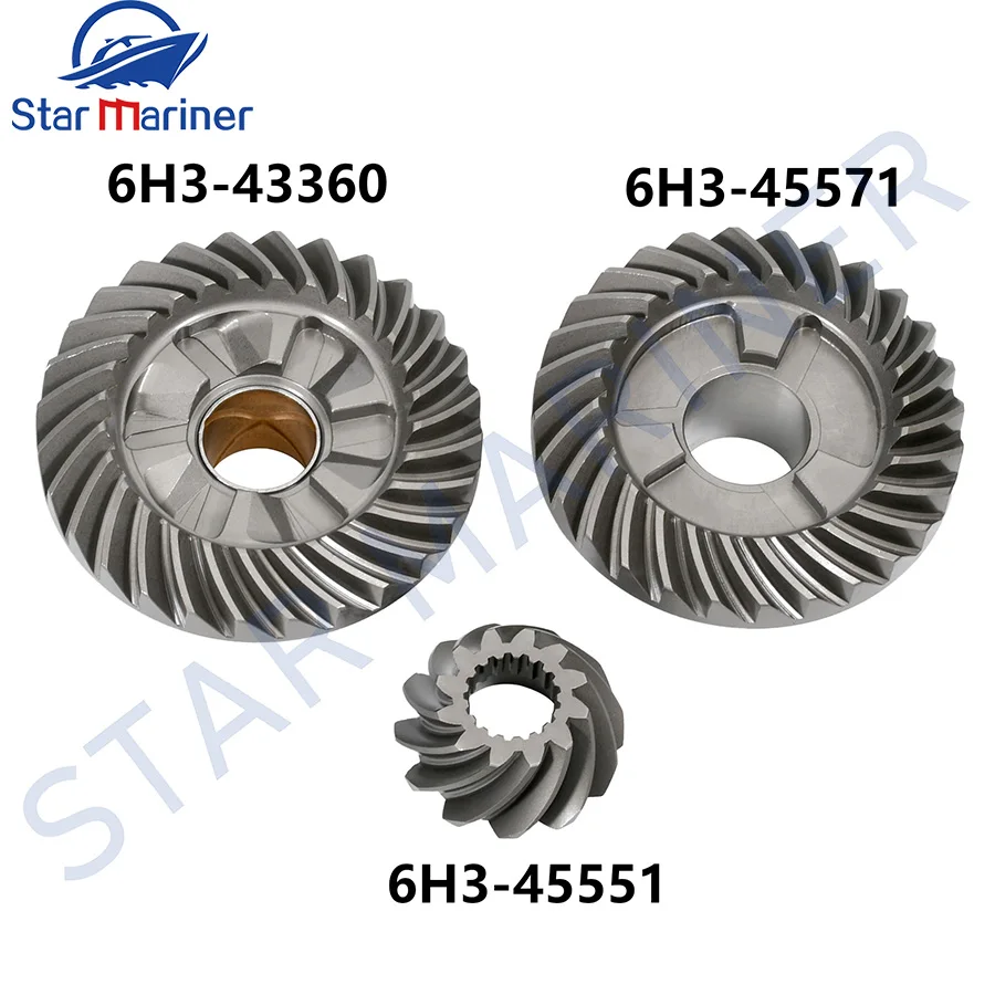 Gear Set 6H3-45560,6K5-45571,6H3-45571 For Yamaha Outboard 50HP 60HP 70HP Parsun 2 Stroke Boat Engine Accessories