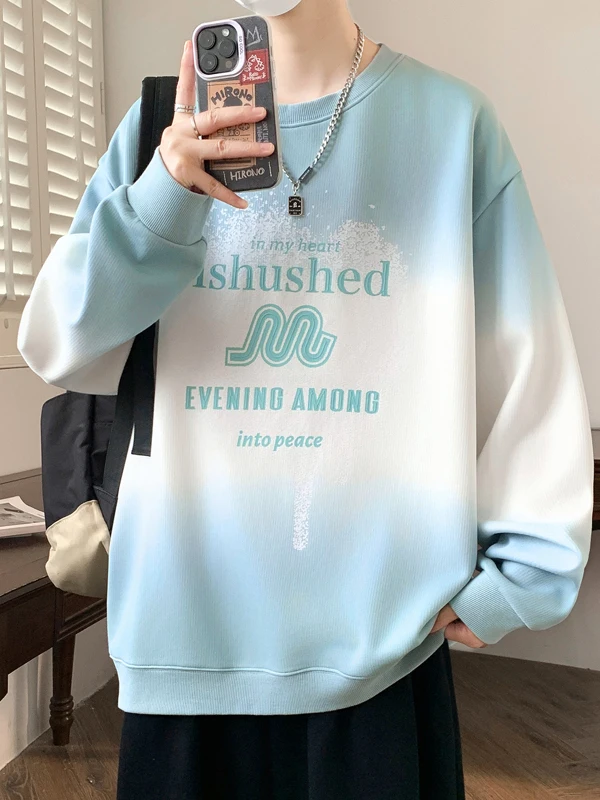 

Модная толстовка с длинным рукавом и принтом для подростков, теплая хлопковая, с внутренней подкладкой, повседневная, удобная, дышащая, молодежная, от Juyou